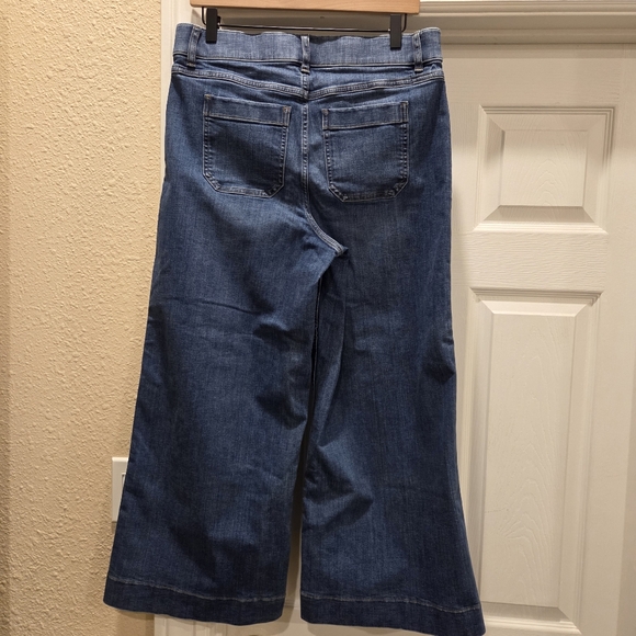 Spanx Wide-Leg Crop Jeans, Size L - Picture 2 of 12